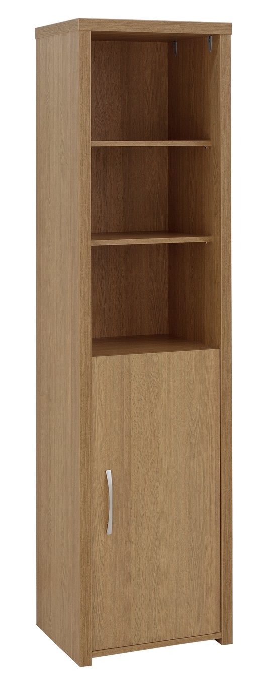 Argos Home Venice 1 Door 5 Shelf Display Cabinet -Oak Effect Review