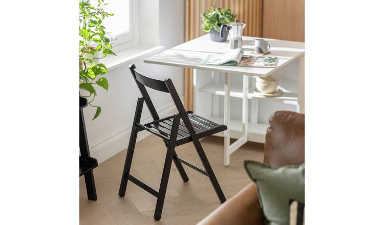 Black dining chairs online argos