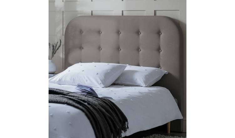 Grey headboards for king deals size bed