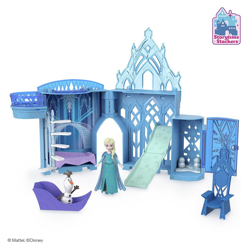 Frozen Storytime Stackers Elsa\'s Ice Palace Doll and Playset