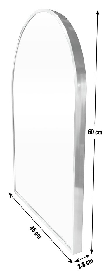 Buy Habitat Arch Shaped Wall Mirror - Silver - 60x45cm | Wall mirrors ...