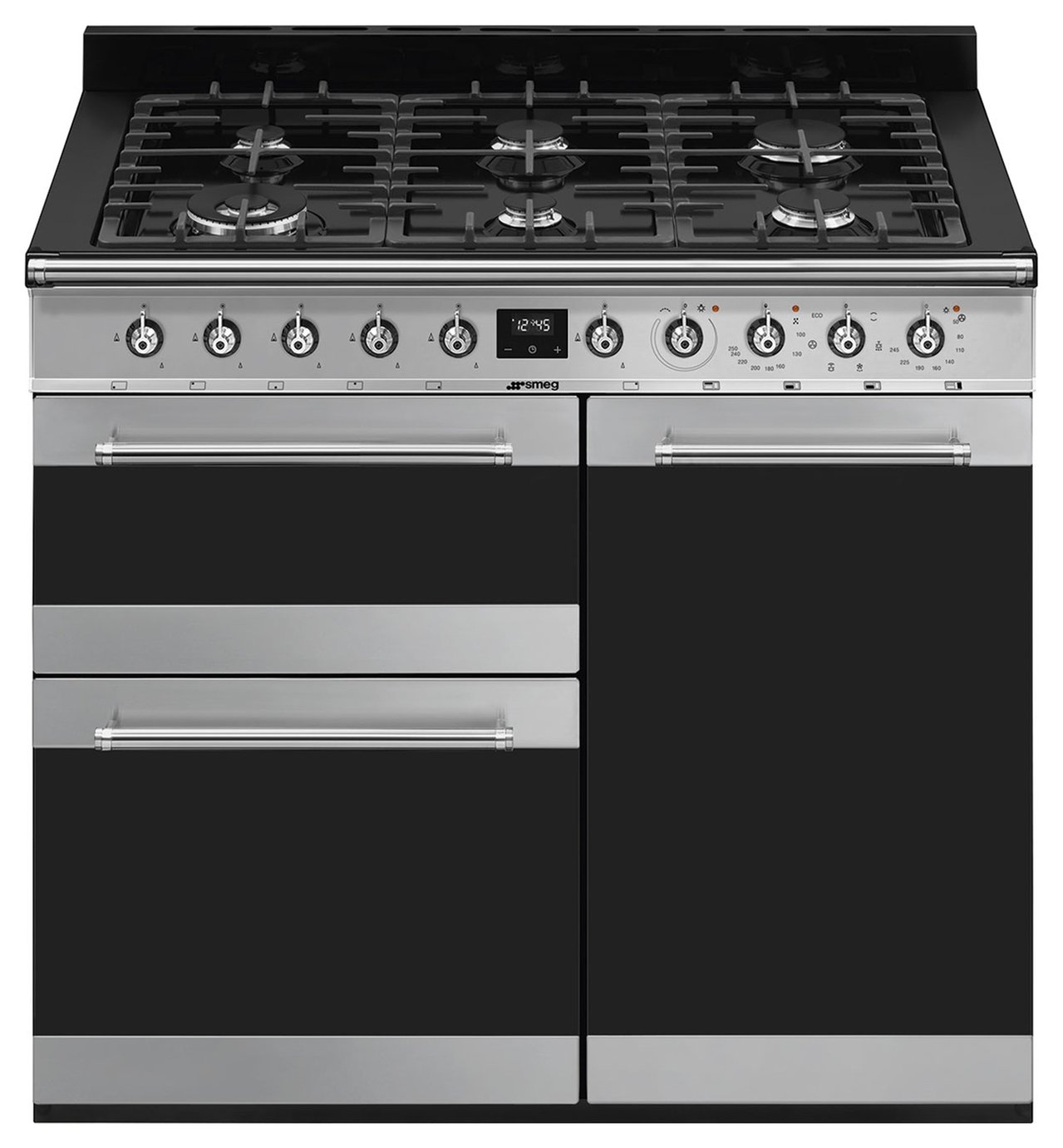 Smeg SY103 100cm Dual Fuel Range Cooker - Stainless Steel