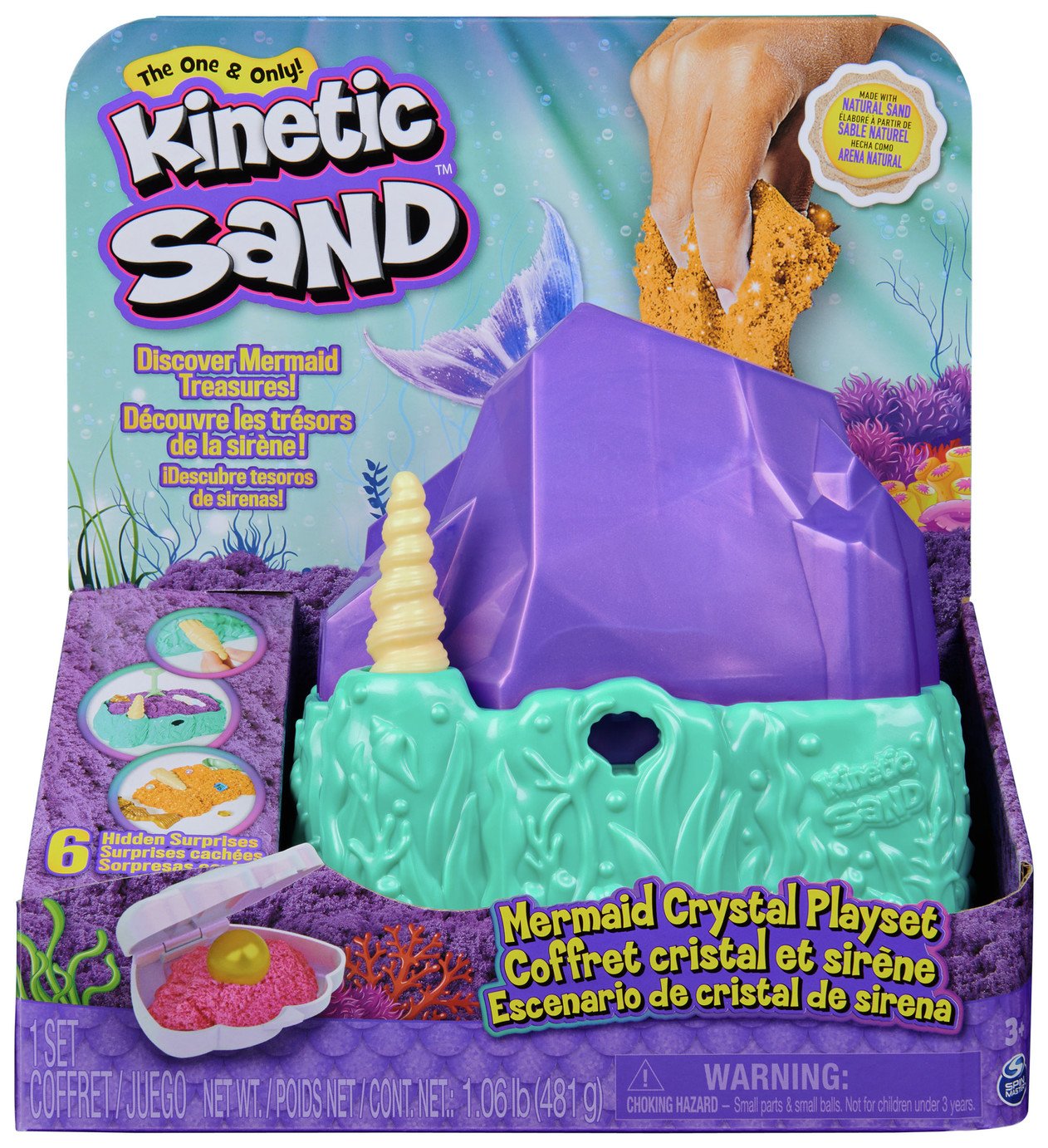 Kinetic Sand Mermaid Crystal Playset