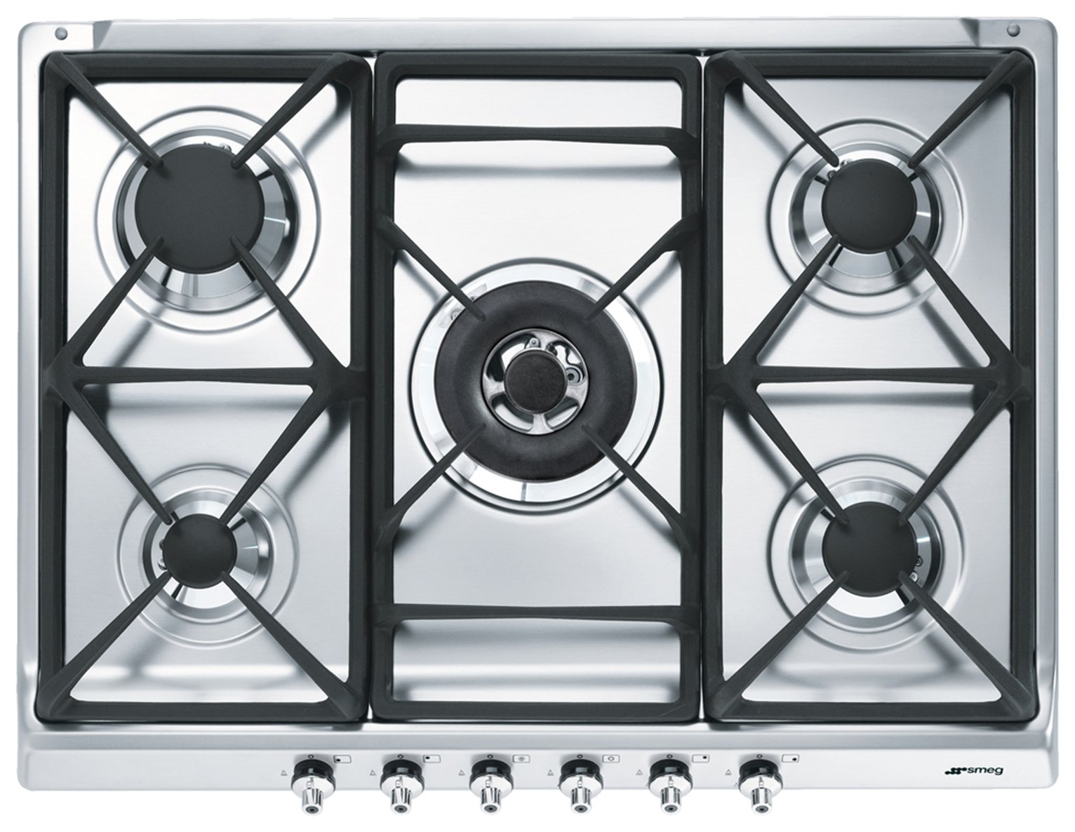 Smeg SE70SGH-5 70cm Gas Hob - Stainless Steel