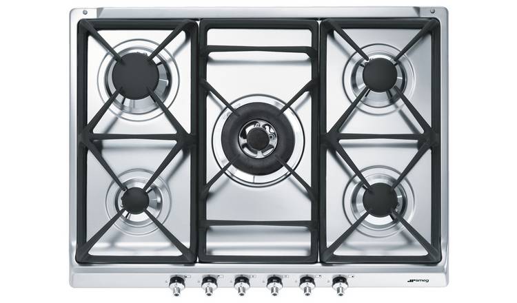 Smeg SE70SGH-5 70cm Gas Hob - Stainless Steel