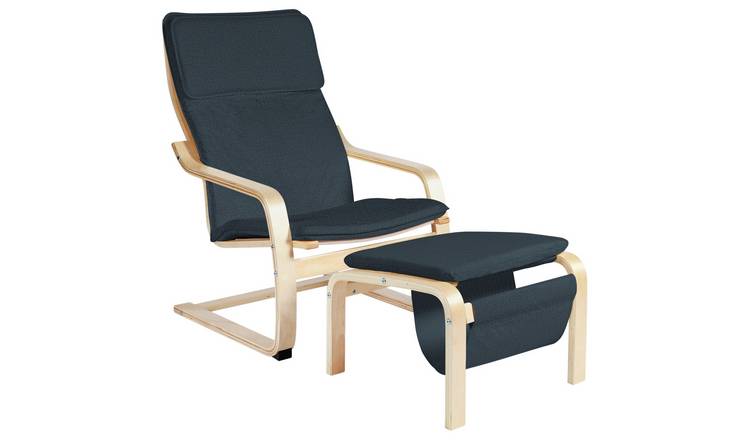 Argos shop navy chair