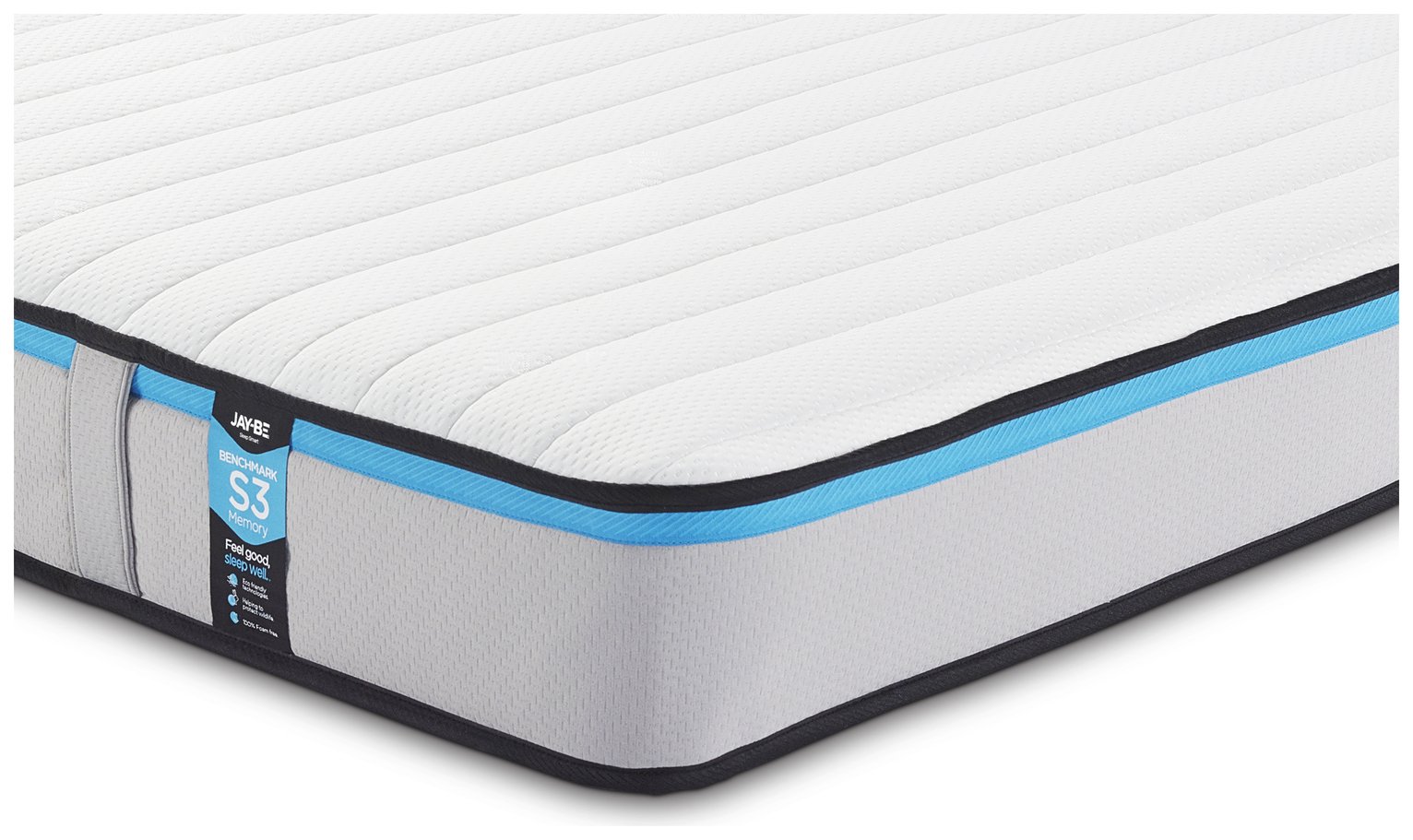 JAY-BE Jay-Be Benchmark S3 Memory Eco Friendly Mattress - Kingsize King Size