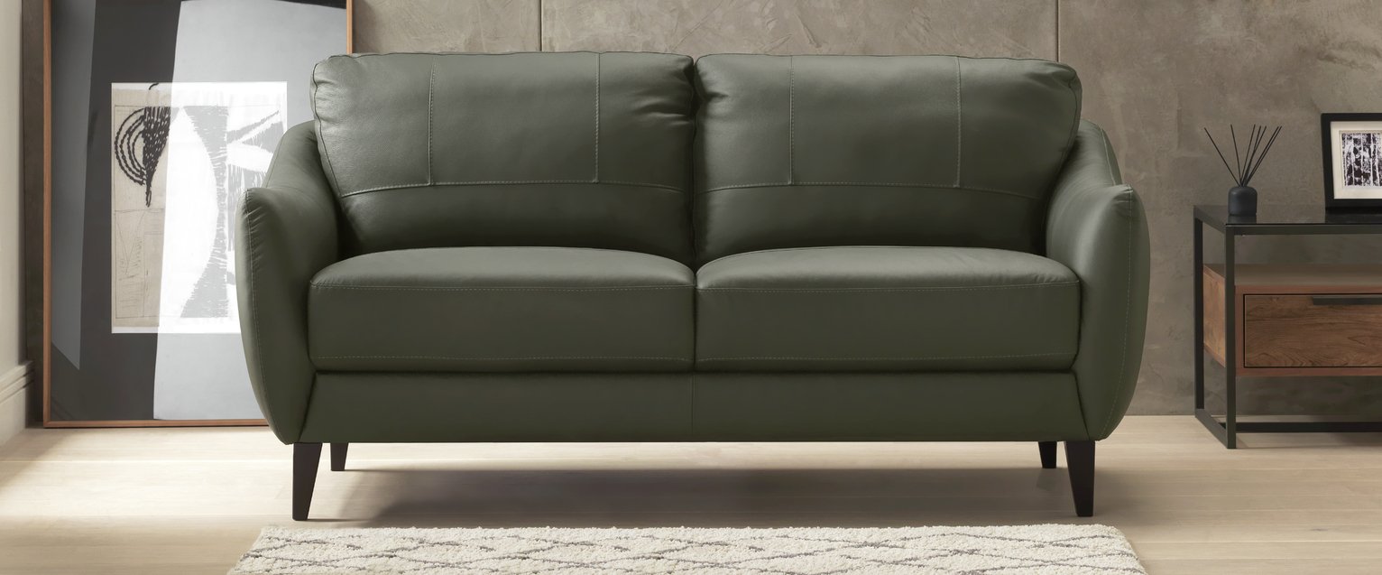 Argos Home Flynn 3 Seater Leather Mix Sofa Review