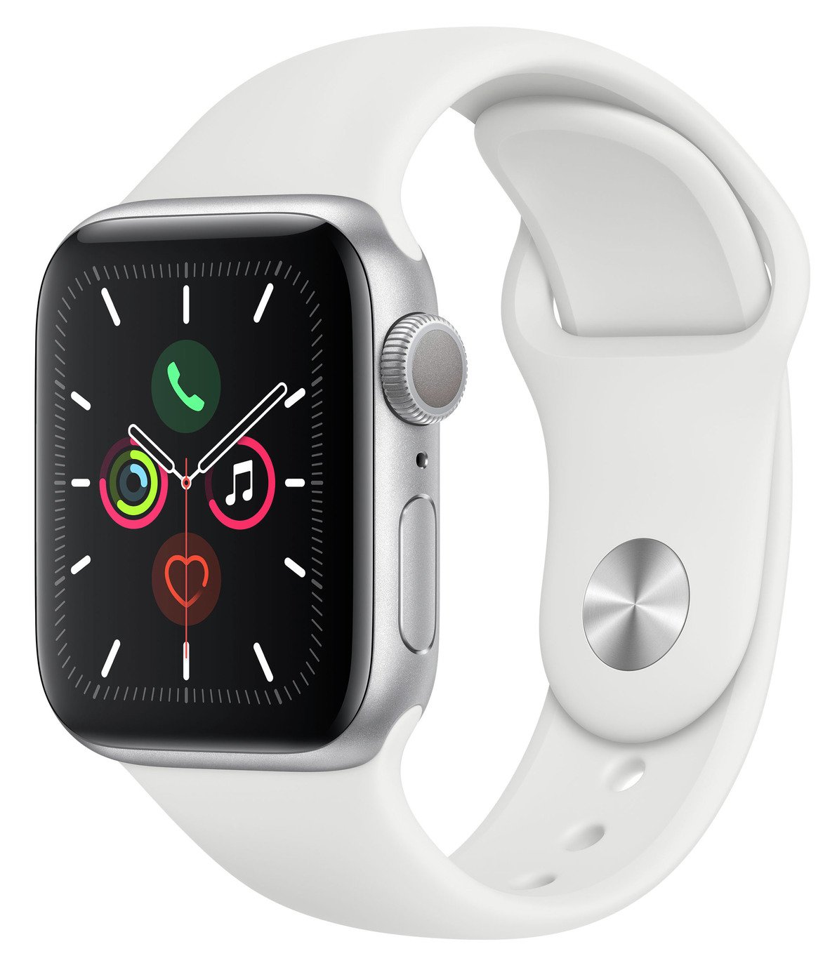 Apple Watch S5 GPS 40mm Silver Alu / White Band