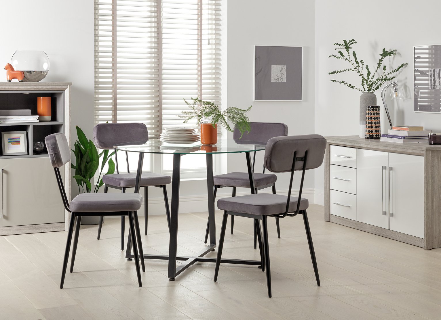 Argos Home Lazio Glass 4 Seater Dining Table Review