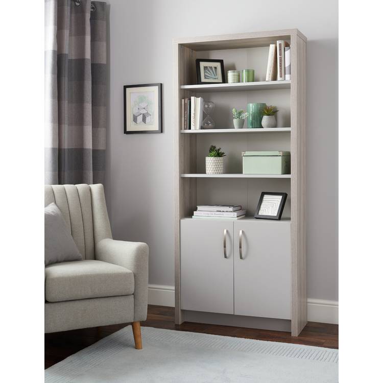 Argos Home Venice 3 Shelf Display Cabinet - Grey 0