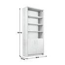 Buy Argos Home Venice 3 Shelf Display Cabinet - Grey | Display cabinets ...