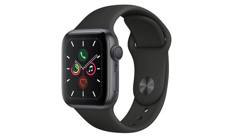 Buy Apple Watch S5 Gps 40mm Space Grey Alu Black Band