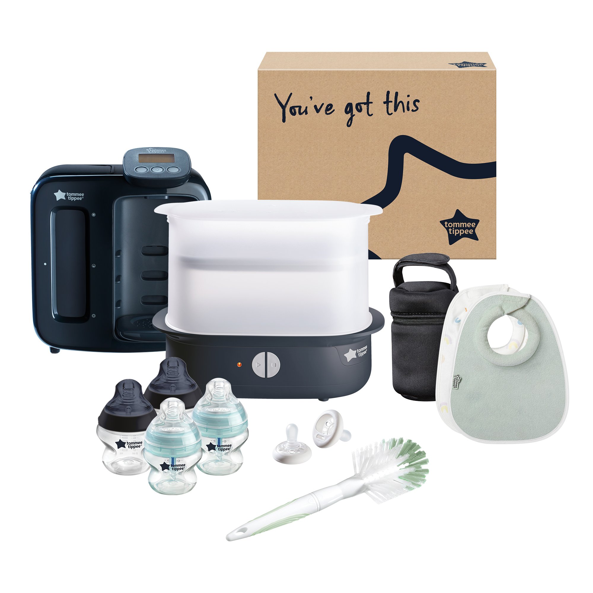 Tommee Tippee Ultimate Feeding Kit with steriliser - Black
