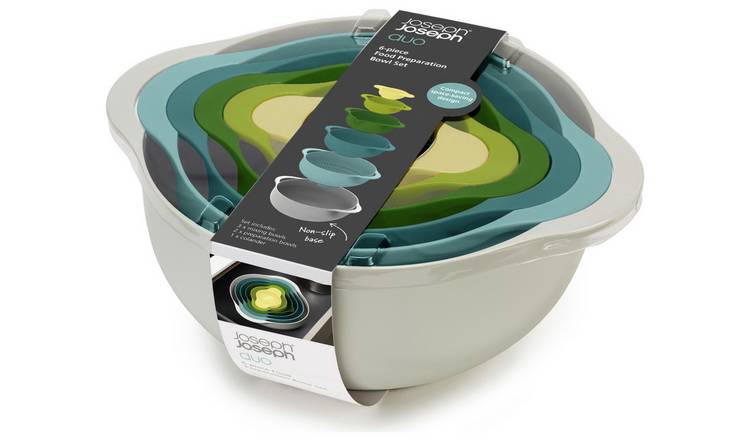 Buy Joseph Joseph Duo Set of 6 Plastic Mixing Bowls, Mixing bowls