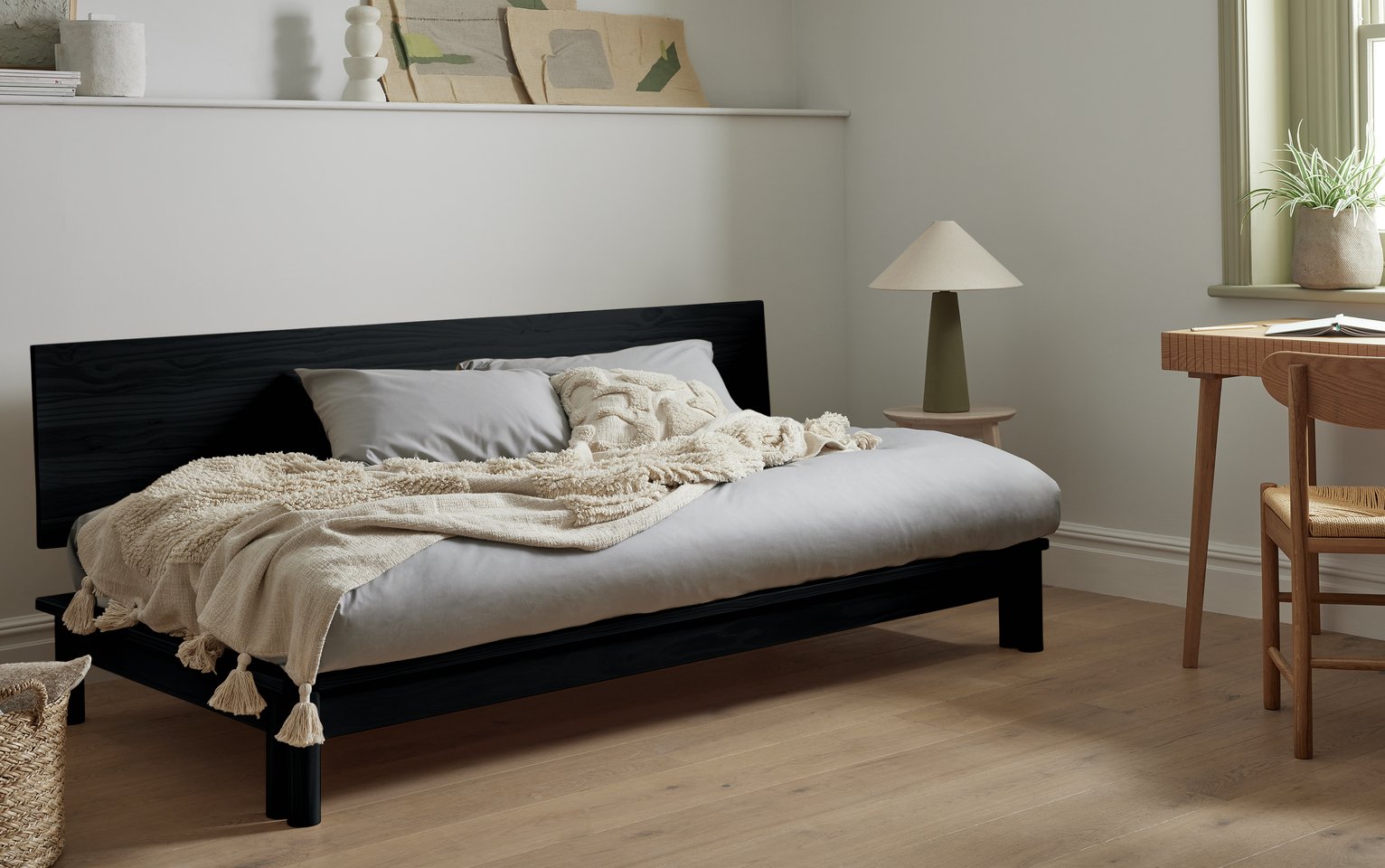 Habitat Akio Guest Bed with 2 Mattresses - Black