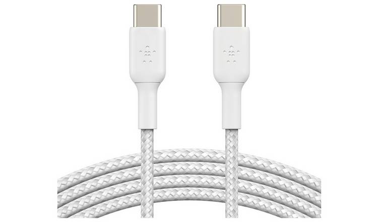 Belkin Braided USB-C to USB-C 1m Cable - White