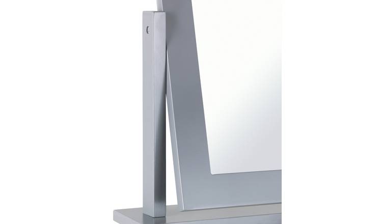 Grey dressing deals table with mirror