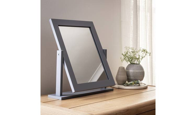 Grey dressing table deals mirror