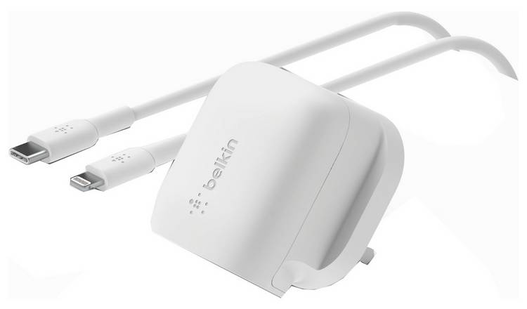 Belkin 20W USB-C Wall Charger With Lightning Cable - White 