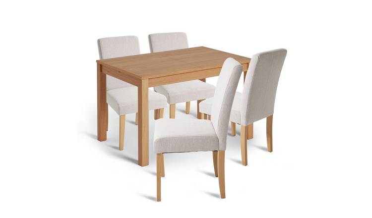 Compact table best sale and chairs argos