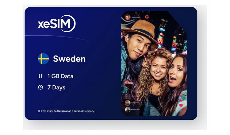 XeSIM Sweden 1GB 7 Days