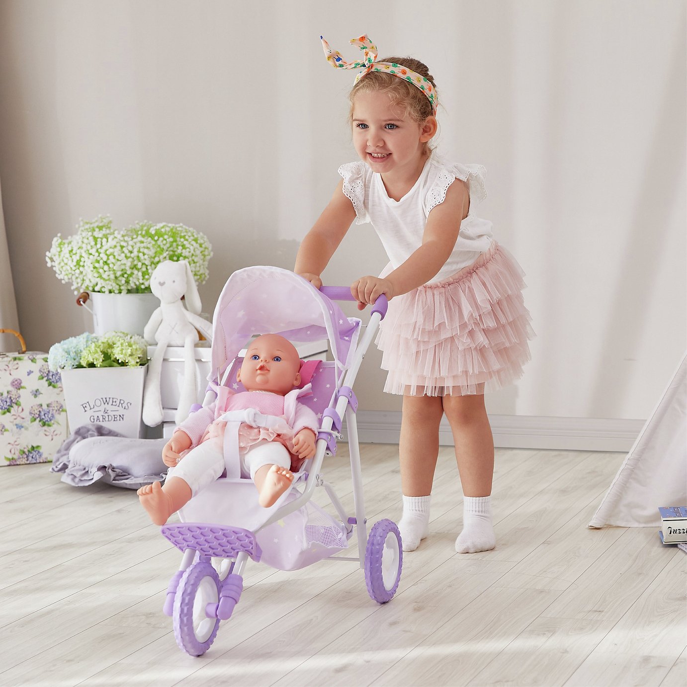 Olivias Little World Twinkle Stars Dolls Jogging Stroller Review