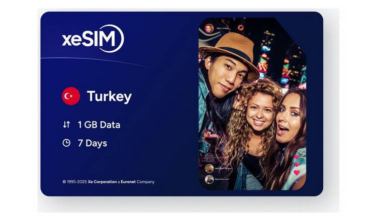 XeSIM Turkey 1GB 7 Days