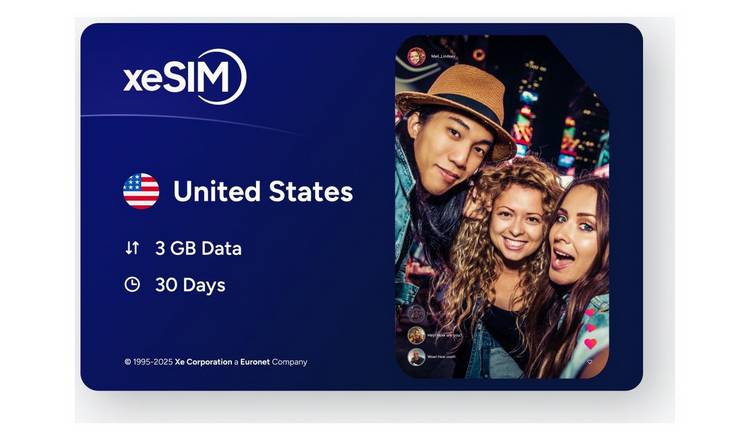 XeSIM USA 3GB 30 Days