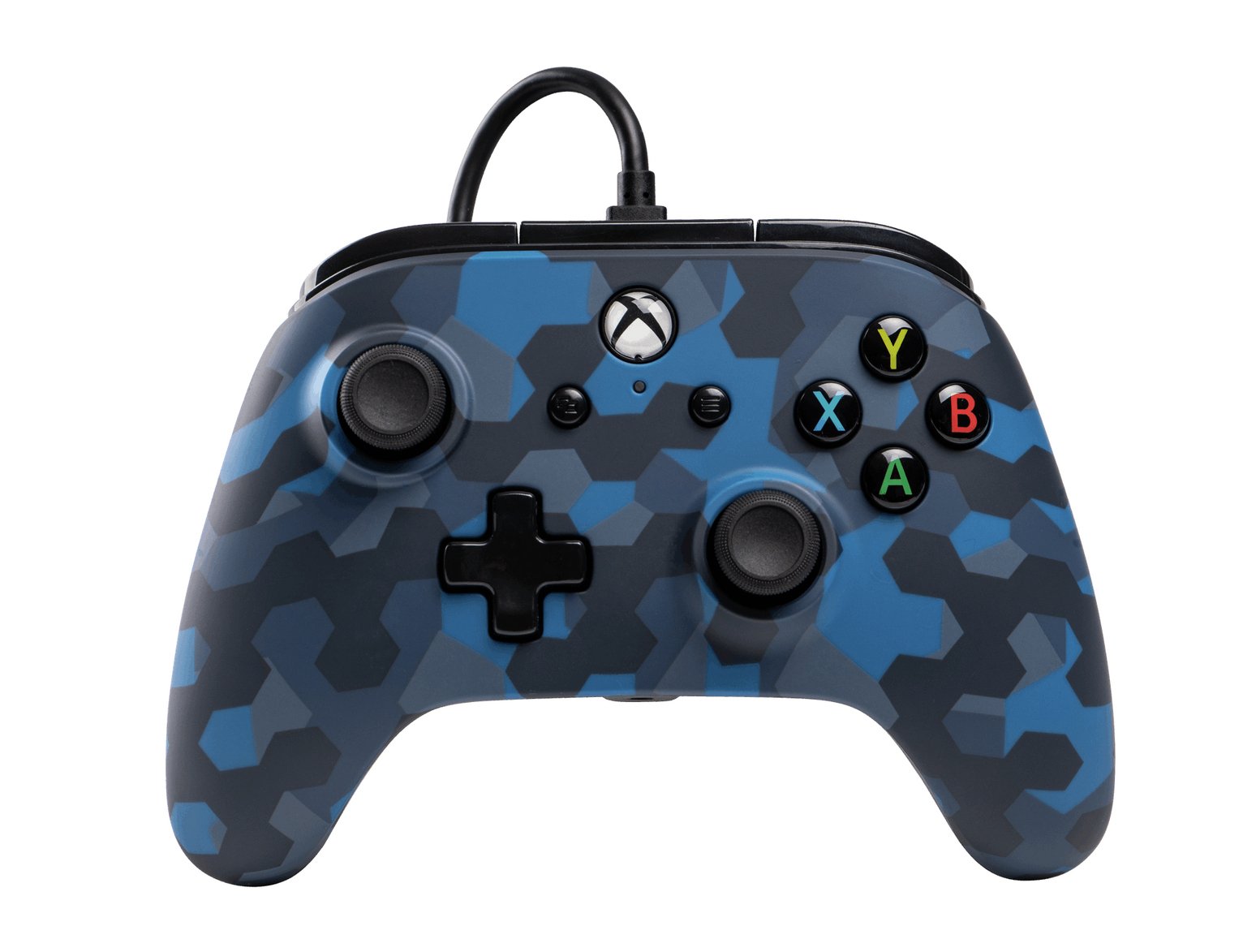 xbox one black camo wired controller