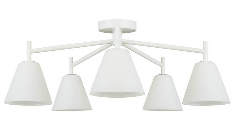 Buy Habitat Hallam Large Flush Ceiling Light White Ceiling Lights