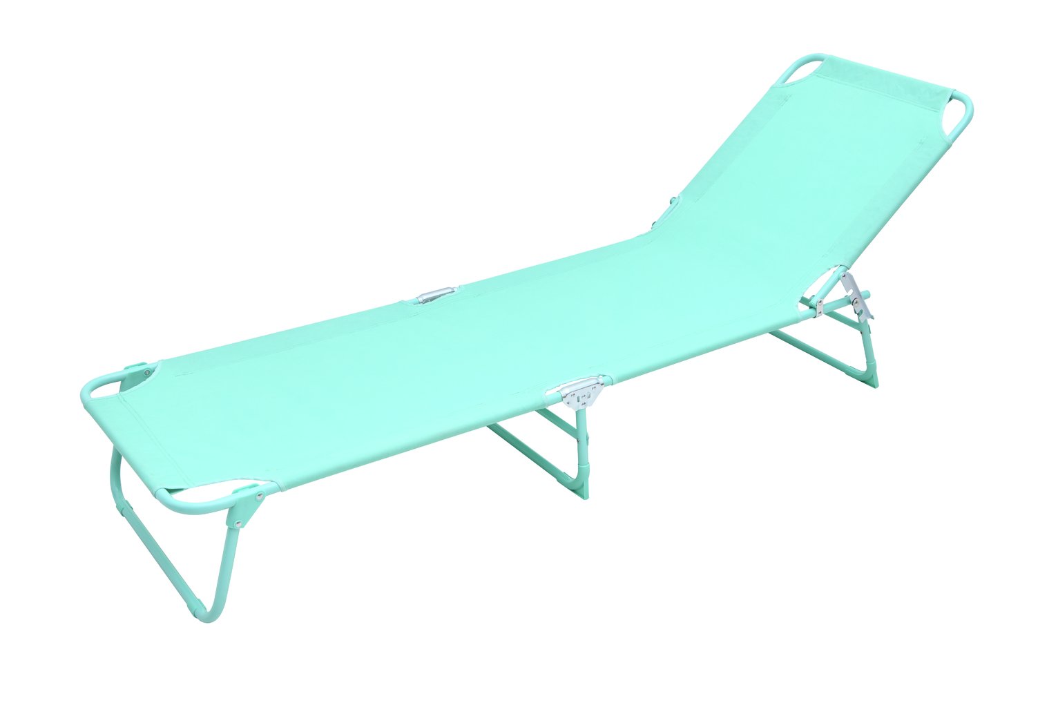 teal folding chair