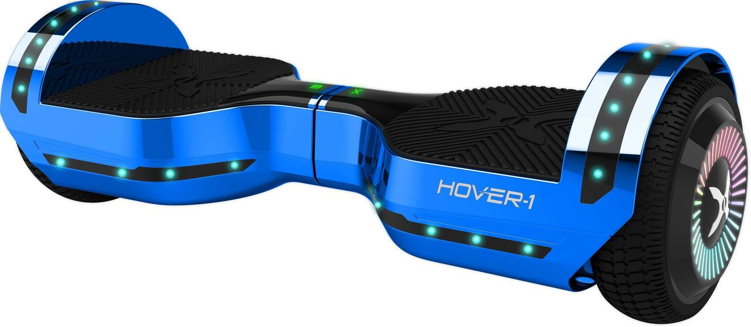 Hover-1 Chrome Metallic Blue Bluetooth Speaker Hoverboard