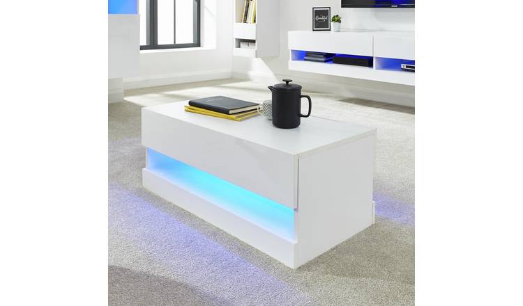 Argos coffee deals table white gloss