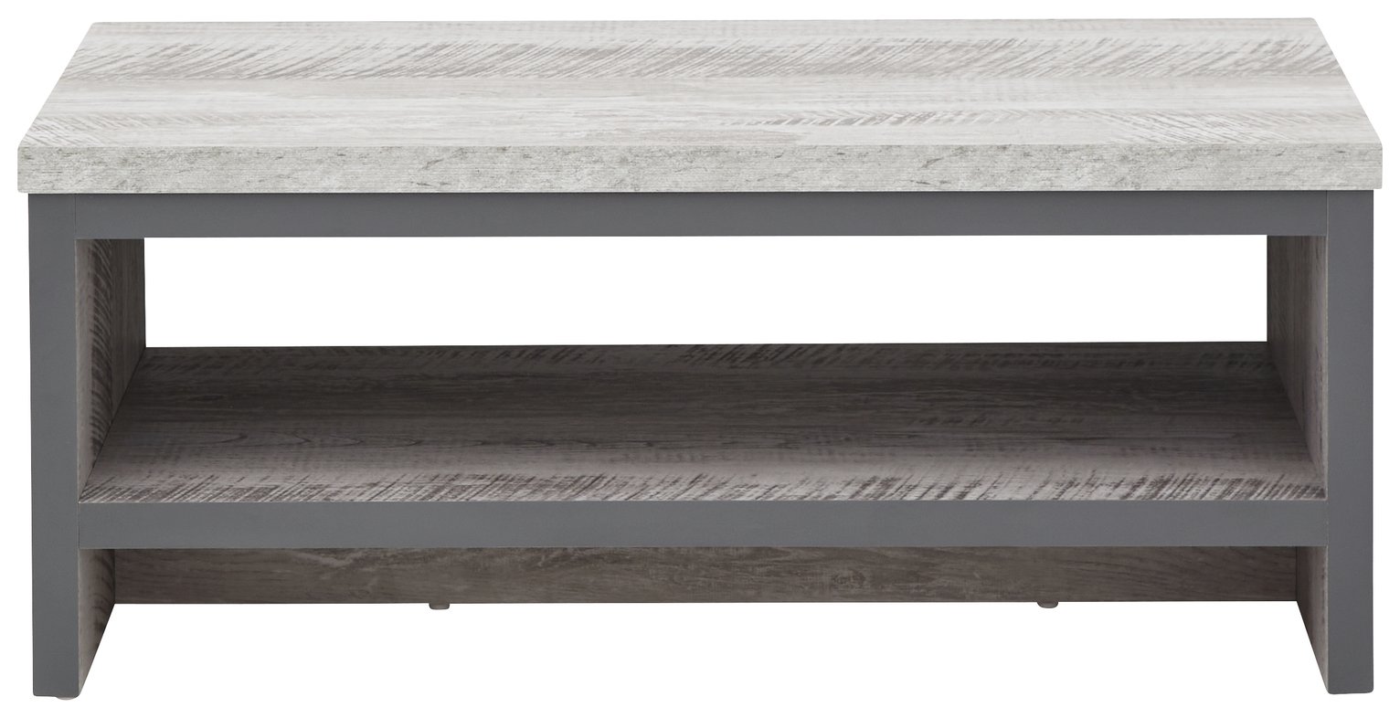 ハロ　BOSTON COFFEE TABLE 1200 AERO Buy GFW Boston Coffee Table - Grey | Coffee tables | Argos