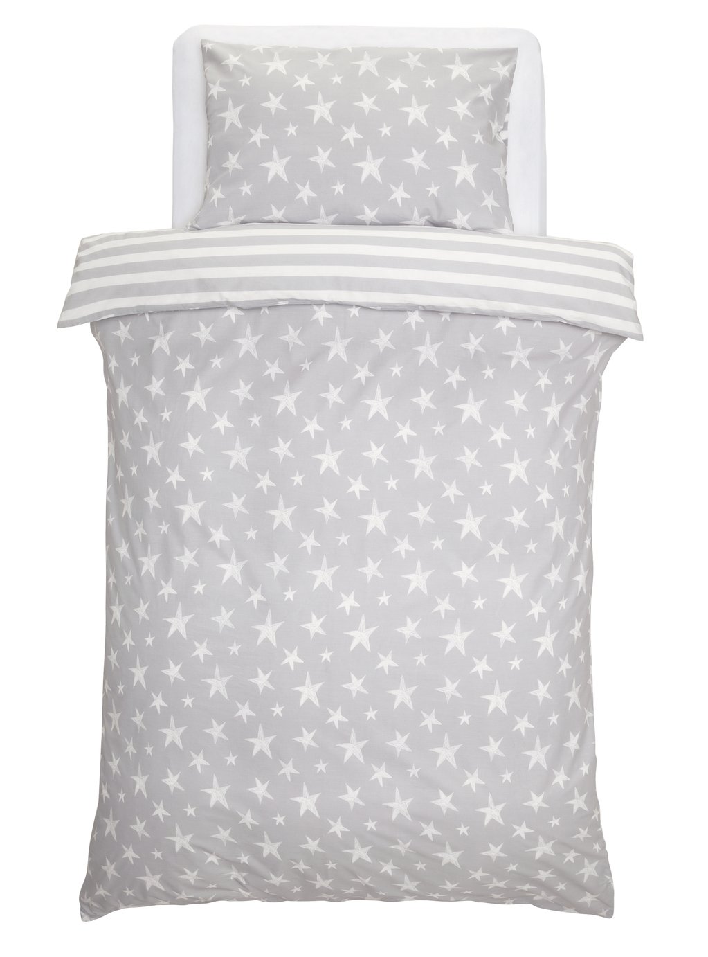 Buy Argos Home Grey Star Bedding Set 