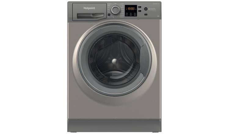 Hotpoint NSWM846GGUK 8KG 1400 Spin Washing Machine-Graphite