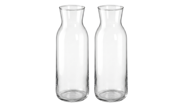 Argon Tableware Brocca Glass Carafes - 1.2 Litre - Pack of 2