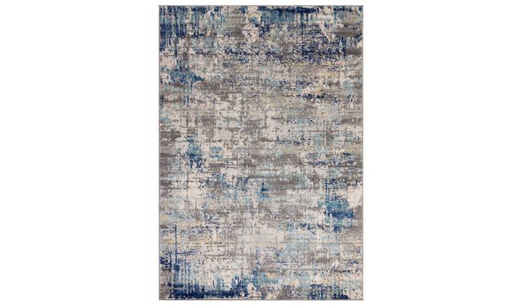 Mega Flooring Grey Modern Abstract Rug - 80 x 150cm