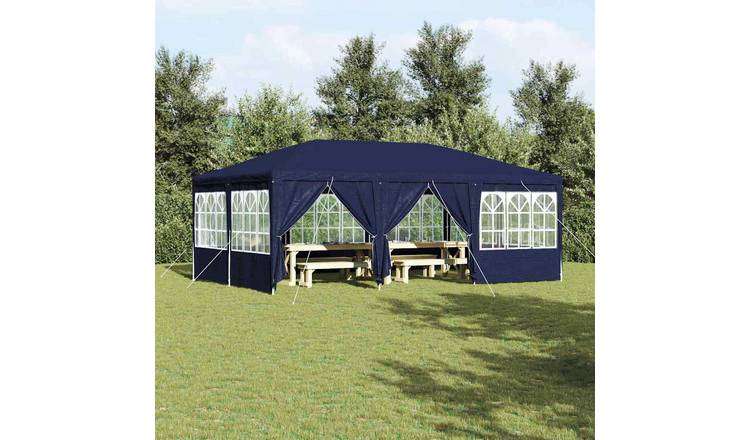 Walplus 6 x 4 m Polyethylene Garden Party Tent - Blue
