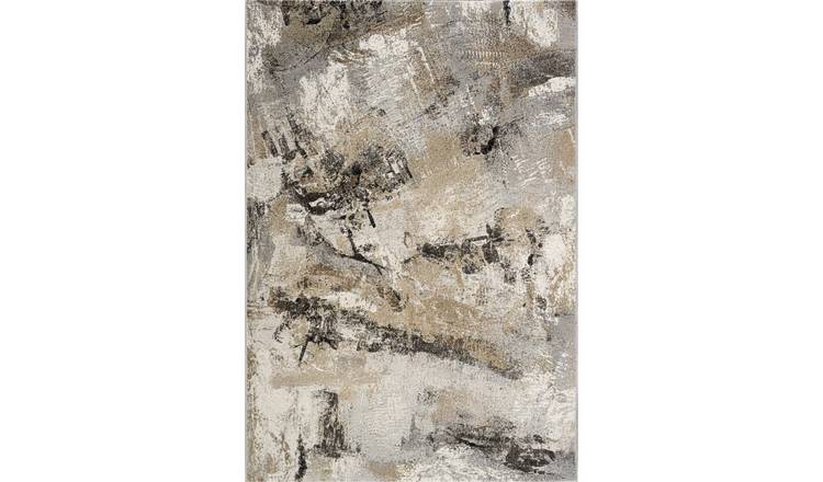 Mega Flooring Grey Modern Abstract Rug - 120 x 170cm