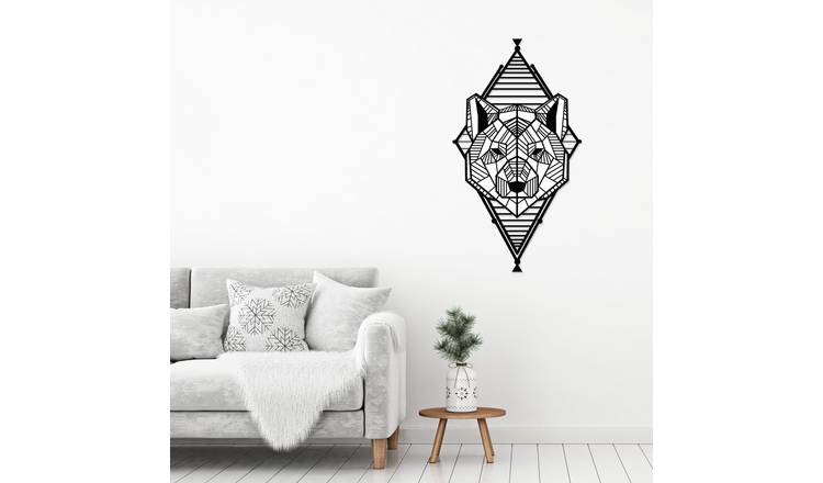 Decortie Metal Wall Art Collection Metal Typography Hanging Decoration - Black