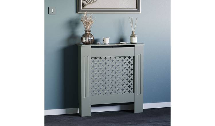 Vida Designs Oxford Small Radiator Cover - Olive Grey