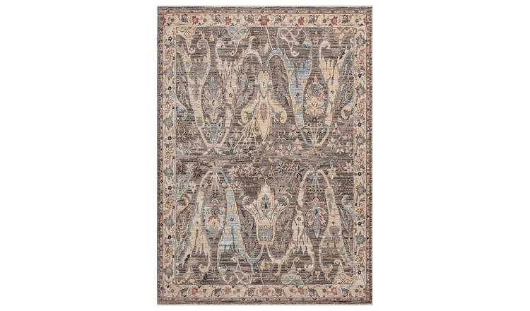 Mega Flooring Grey Traditional Abstract Rug - 60 x 230cm