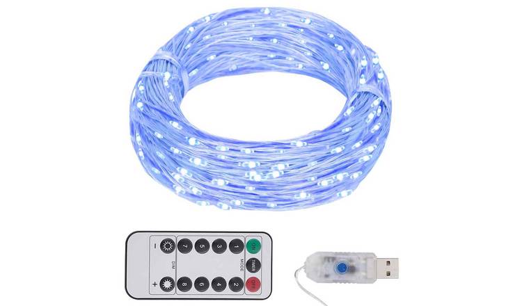 Walplus Polypropylene LED String with 300 LEDs - Blue - 3000 cm