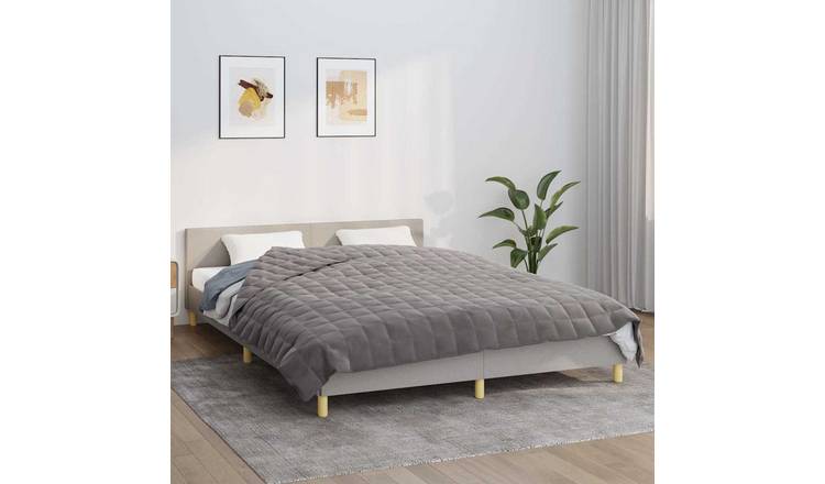 Walplus 9 kg Polyester Weighted Blanket - Grey - 200 x 225 cm