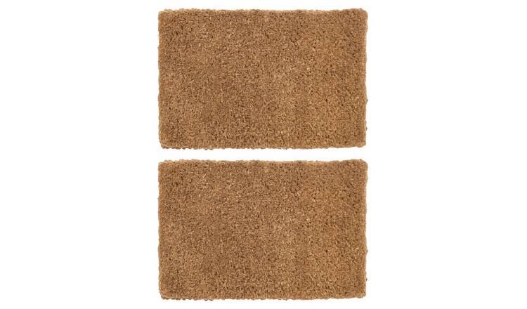 Nicola Spring Premium Handmade Coir Door Mats - Pack of 2