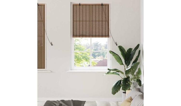 Walplus Bamboo Roller Blind - Brown - 80 x 160 cm