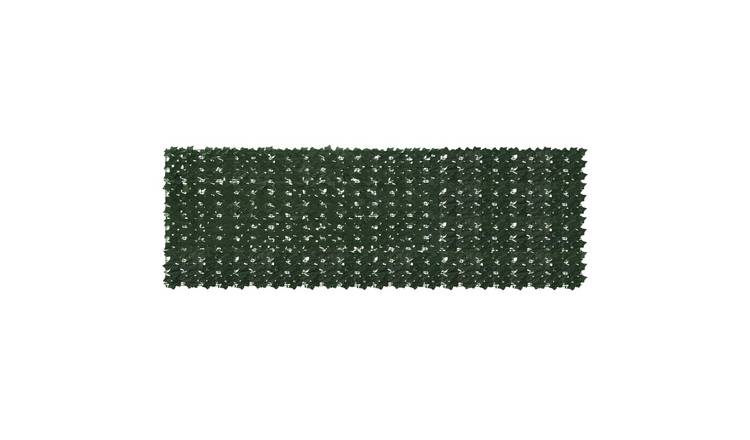 Walplus Rectangular Balcony Screen - Dark Green - 300 x 100 cm
