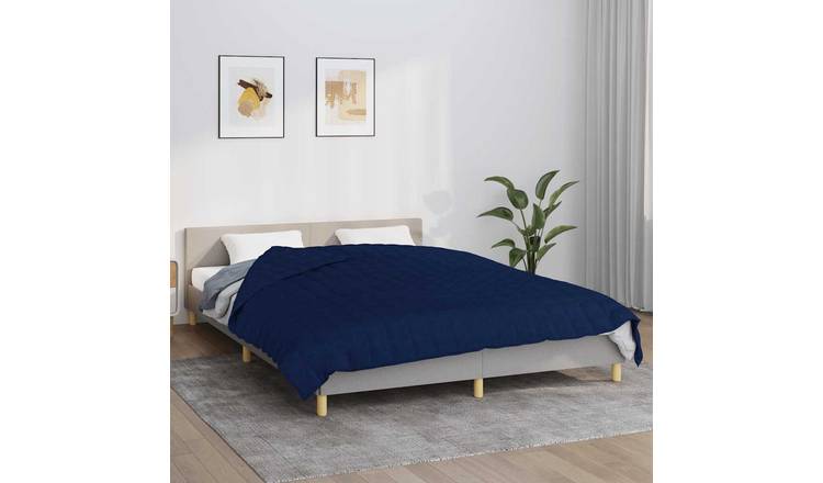 Walplus 11 kg Cotton Weighted Blanket - Blue - 220 x 235 cm